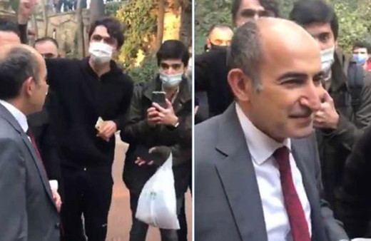 Boğaziçi Üniversitesi Rektörü Melih Bulu, öğrencilerin arasına girdi