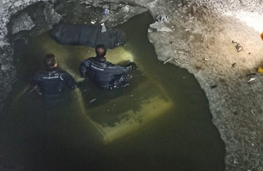 Erzurum'da buz tutan nehre uçtu! Feci şekilde can verdi