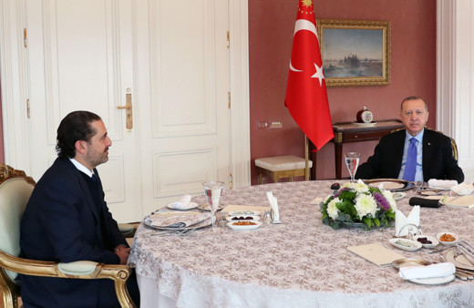 Cumhurbaşkanı Erdoğan, Lübnan'da yeni hükümeti kuracak olan Hariri'yle görüştü