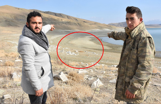 Sivas'ta baraj suları çekilince ortaya çıktı! Şaşkına döndüler: Çok korkutucu