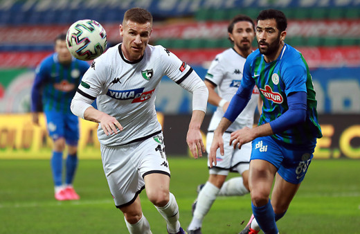 Denizlispor'a duraklamada Çaykur Rizespor'dan darbe