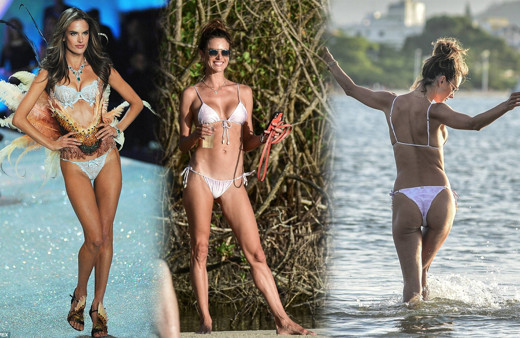 Alessandra Ambrosio plajda fırtınalar estirdi çıkardı! Pozlarıyla şov yaptı