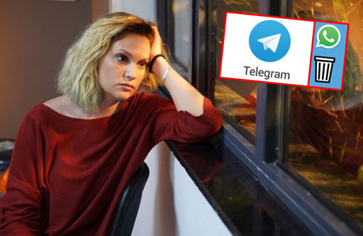 Masumlar Apartmanı İnci'si Farah Zeynep WhatsApp'ı sildi Telegram'a isyan etti
