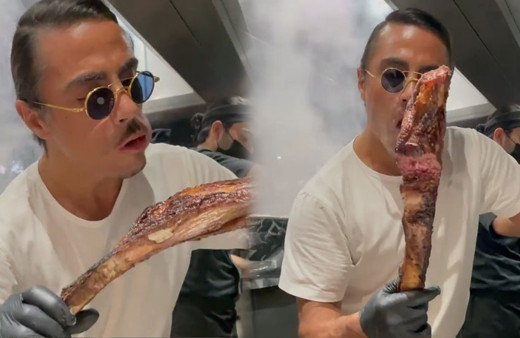 Nusret Gökçe'nin pirzolayla yaptığı tepki çekti görenlerin midesi bulandı!