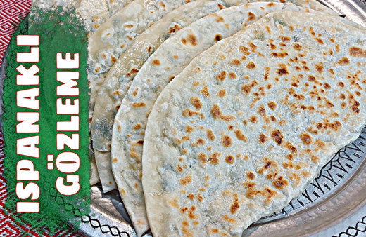 Evde el açması ıspanaklı gözleme nasıl yapılır enfes lezzet!