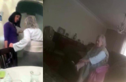 Kadıköy’de yaşlı kadına bakıcı şiddeti kamerada! "Burada beni dövüyorlar"