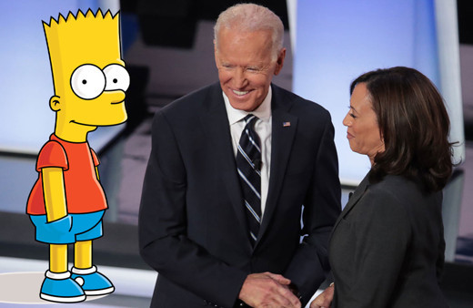 Biden ve Harris'in yemin törenini Simpsonlar yine bildi! 20 yıl önceki o sahne olay oldu