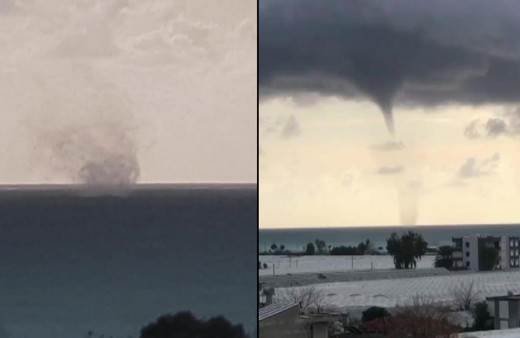 Antalya'da denizde korkutan görüntü! Beş dakika devam etti