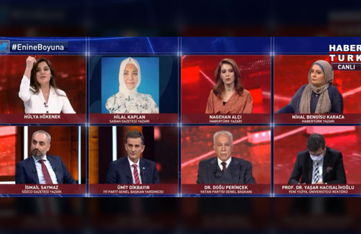 Hülya Hökenek Habertürk'te Hilal Kaplan'ı canlı yayından aldı