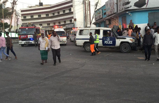 Somali'nin başkenti Mogadişu'da büyük bir patlama meydana geldi