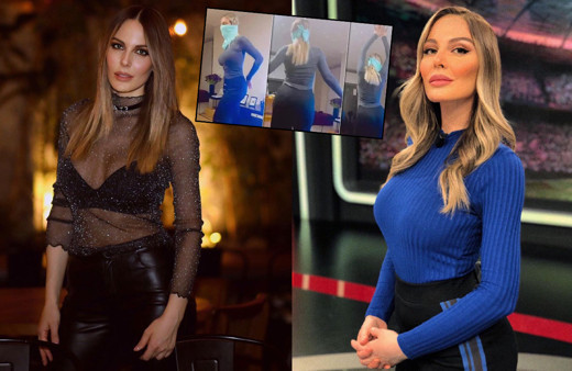 Habertürk spikeri Hande Sarıoğlu dansözlere taş çıkarttı! Instagram'ı yıktı geçti