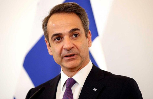 Kiryakos Miçotakis, Girit'te ABD uçak gemisini ziyaret etti