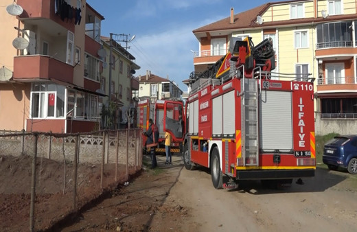 Sakarya'da yangını fark eden komşu faciayı önledi