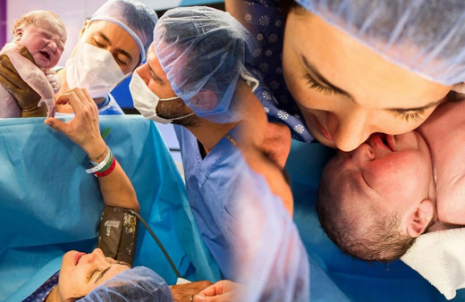 Buse Varol doğum anını paylaştı! Alişan bir an olsun elini bırakmamış