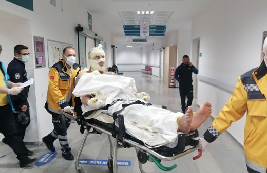 Aksaray'da otel odasında korkunç anlar! Benzinle kendini yakarak intihar etmek istedi