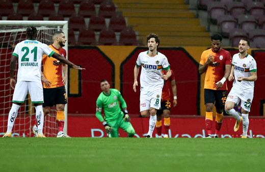 Alanyaspor'a kaybeden Galatasaray kupada havlu attı