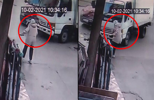 İzmir'de araç hızlı bir şekilde yola çıktı! Feci kazaya kameraya yansıdı