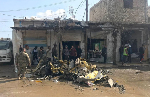 Suriye Çobanbey’de bomba yüklü araçla terör saldırısı: 1 ölü, 12 yaralı