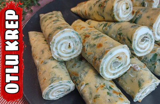 Otlu krep nasıl yapılır bu lezzete doyulmaz!