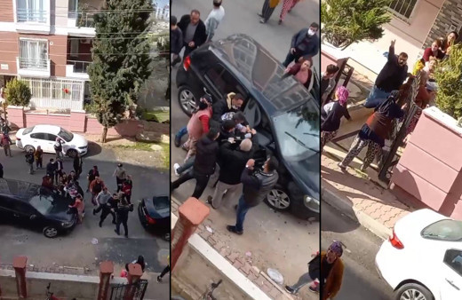 Otomobile kafa attı! Antalya'da ortalık savaş alanına döndü