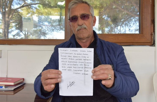 Çanakkale'de görenleri duygulandıran not! Çay içtikten sonra yazdı