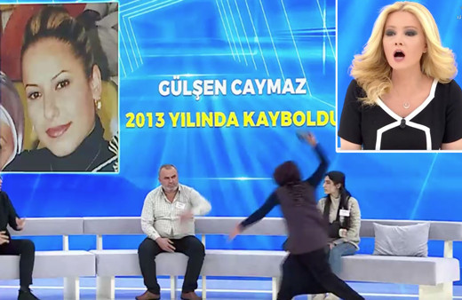 Müge Anlı Tatlı Sert ATV'de canlıda anne terliği çıkarıp konuğu dövdü