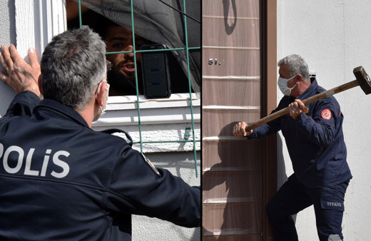 Antalya'da kapıyı kilitleyip direndi yağ döküp ateşe verdi! Yazışmaları gösterdi