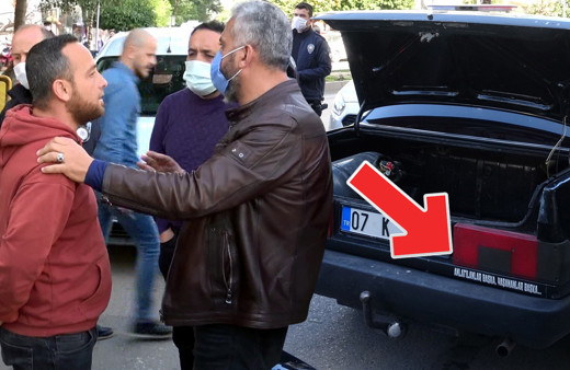 Antalya'da ortalığı birbirine kattı yakayı ele verdi! Araçtaki yazı şaşırttı