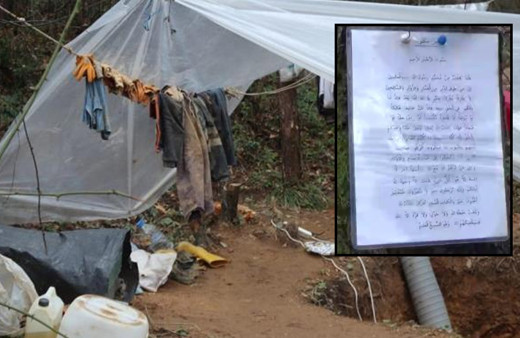 İstanbul'da ormandan gelen sesle yakalandılar! Astıkları yazı şaşırttı