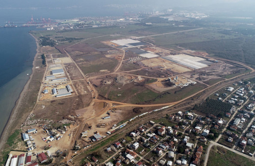 TOGG fabrikasının inşaatı havadan böyle görüntülendi