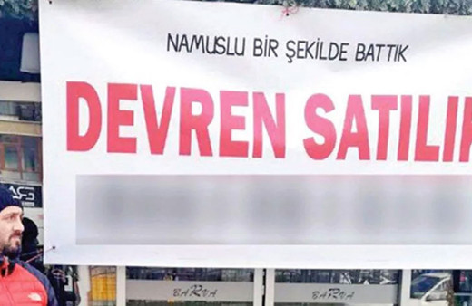 Trabzonlu esnaftan olay pankart! 'Namuslu bir şekilde battık'