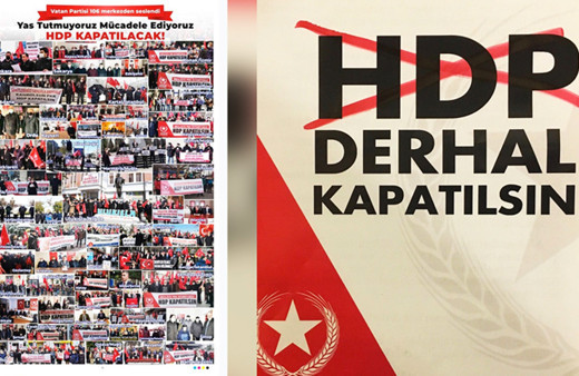 Vatan Partisi'nin 'HDP kapatılsın' kampanyasına sert tepki