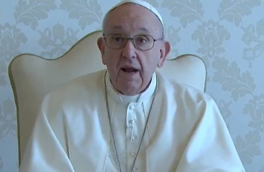 Papa 'selamun aleyküm' diyerek başladı! Irak ziyareti öncesi video mesaj