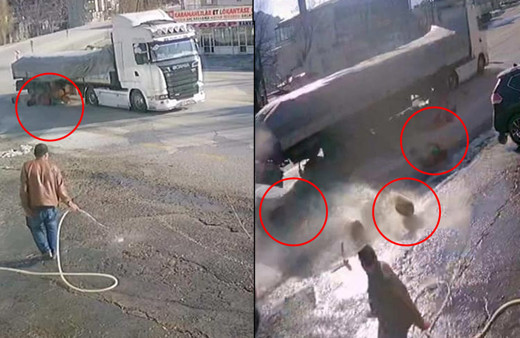 Mersin'de iş yerinin önünü temizliyordu! Bir anda neye uğradığını şaşırdı