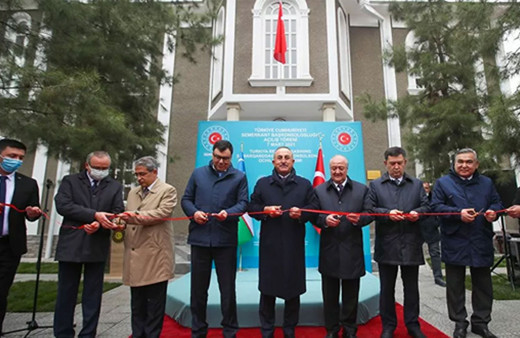 Çavuşoğlu, Türkiye'nin Semerkant Başkonsolosluğu'nun açılışını yaptı