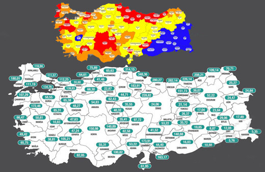 Korkutan harita! 'Kırmızı' illerin sayısı 17'den 26'ya yükseldi seyahat yasağı kapıda