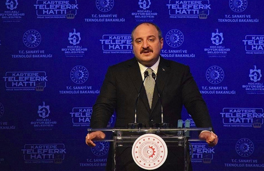 Sanayi ve Teknoloji Bakanı Varank Kartepe Teleferik Hattı Projesi'nin tanıtım programında konuştu