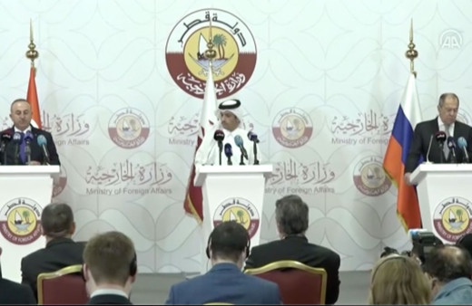 Çavuşoğlu ve Lavrov'dan Suriye açıklaması! Türkiye, Rusya ve Katar birlikte savaşacak