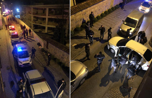 Üsküdar'da polisin "dur" ihtarına uymayanlar polis aracına çarpınca yakalandı