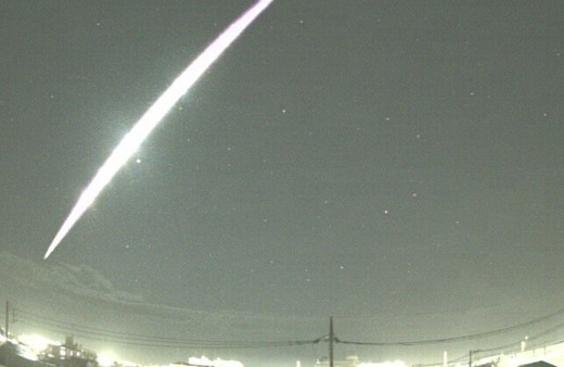 Korku dolu anlar! Atmosfere girdi ateş topuna dönüştü