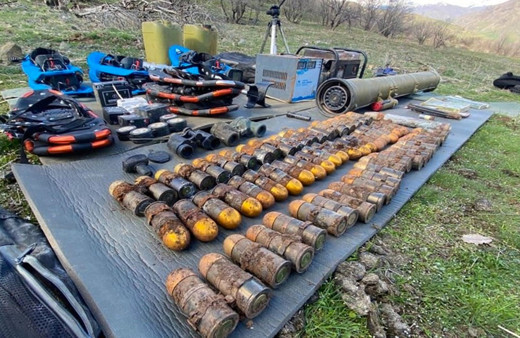 Irak’ın kuzeyi Hakurkt’ta çok sayıda mühimmat ele geçirildi