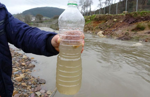 Ömerli Barajı’na su taşıyan derede korkunç manzara