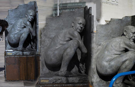 Gören şok oldu! İsrail'de Başbakan Netanyahu'nun 'çıplak heykel'ini diktiler