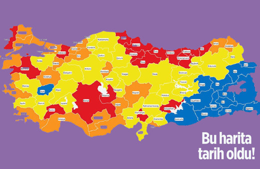 Batıdaki tek 'mavi' şehir Uşak'ta vakalar fırladı sadece 3 'mavi' şehir kaldı! İşte il il son durum