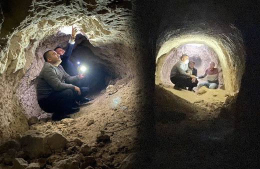 Aksaray Erdoğdu'daki arkeolojik 8 katlı 40 odalı gizemli yer altı şehri!