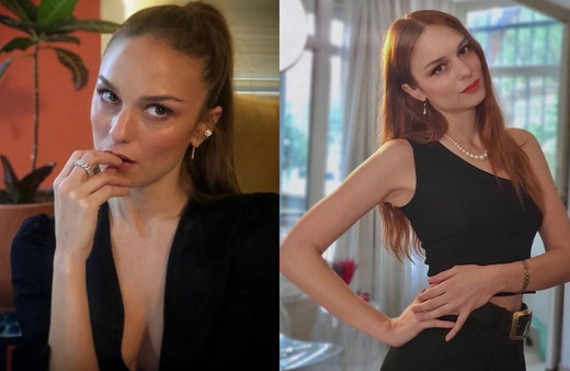 Nilperi Şahinkaya fileli çorabı leopar elbisesiyle yaktı yıktı Yasak Elma'nın Cansu'su