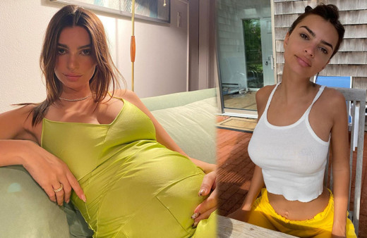 İlk kez doğum anlarını paylaştı! Emily Ratajkowski'nin pozlarına beğeni yağdı