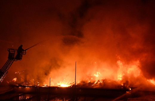 Kahramanmaraş'ta orduevinde korkutan yangın