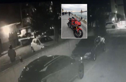 Kadıköy’de kredi çekerek aldığı lüks motosiklet saniyeler içerisinde çalındı