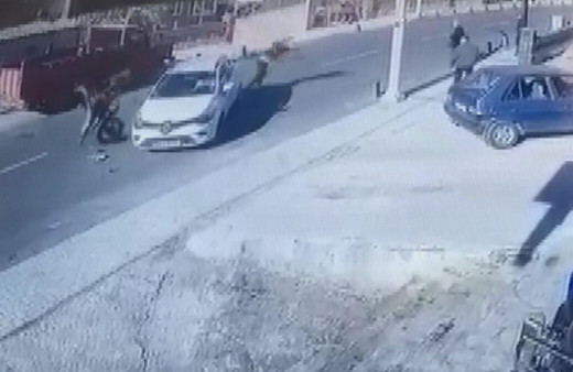 İstanbul Beykoz'daki feci motosiklet kazası kamerada